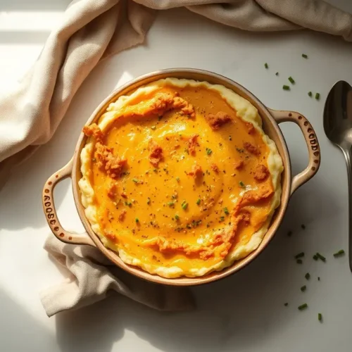 Delicious Cheesy Mashed Potato Bake, perfect for any meal