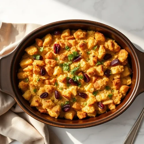 Delicious Easy Crockpot Stuffing for Thanksgiving