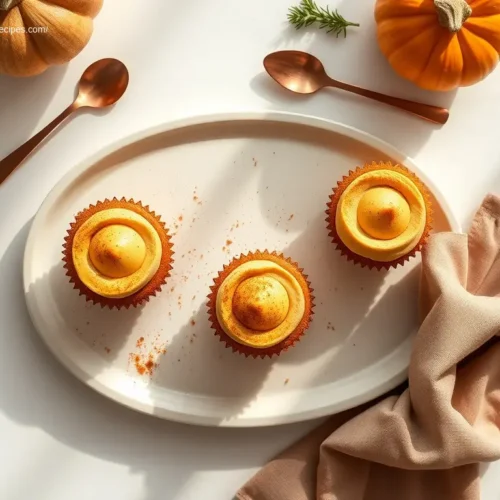 Delicious Pumpkin Cheesecake Filled Cupcakes, perfect Thanksgiving dessert