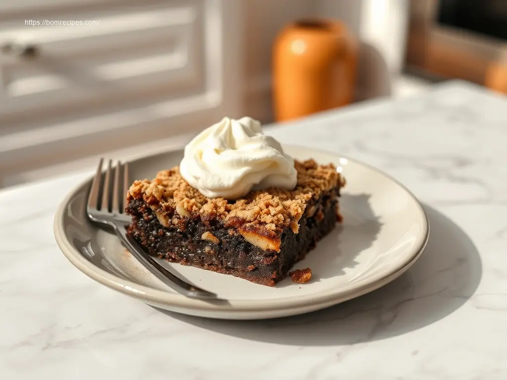 Delicious skillet apple pie brownies for a holiday treat