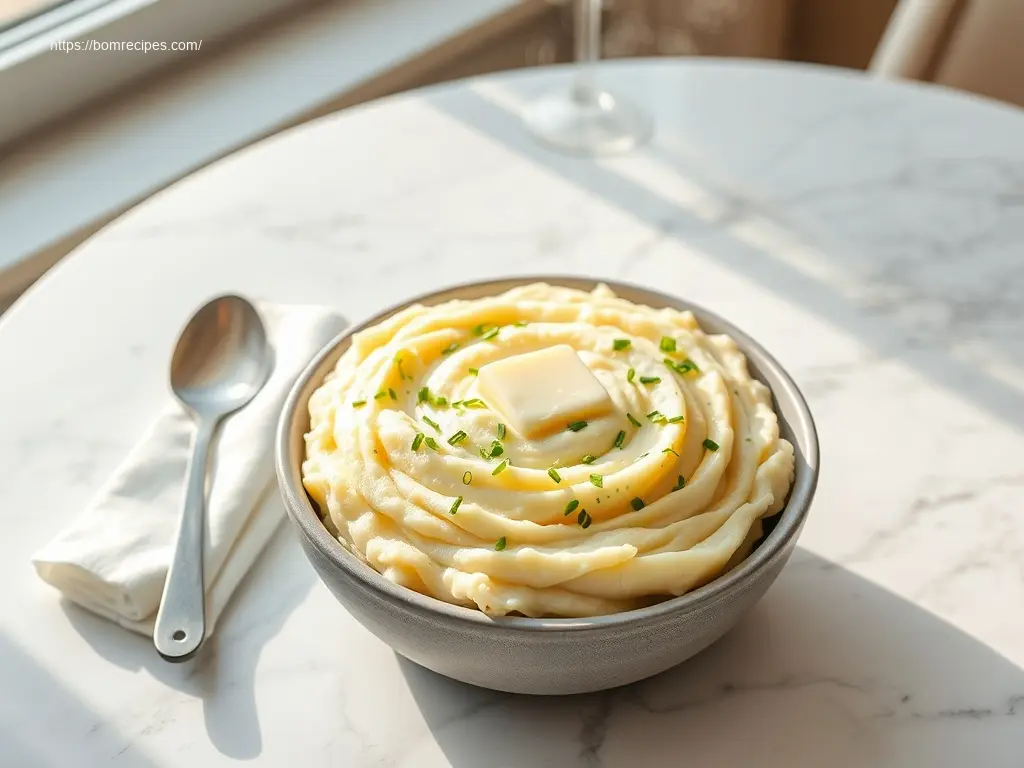 Creamy Dairy-Free Vegan Mashed Potatoes with rosemary