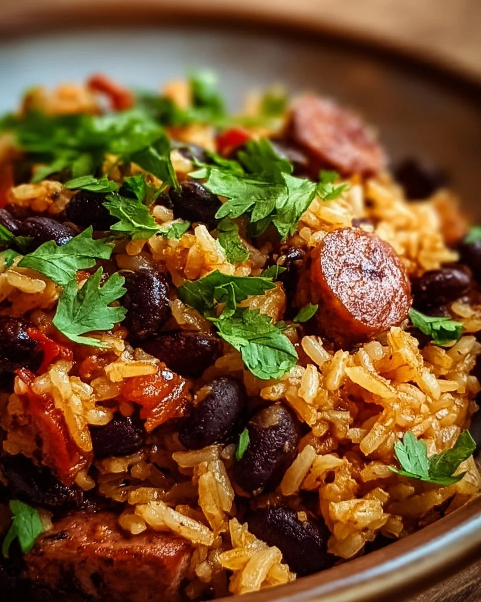Black Beans and Rice with Sausage