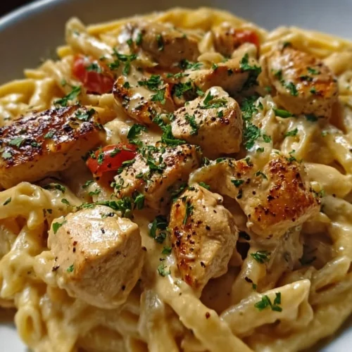 Delicious Cajun Chicken Pasta with creamy sauce and vibrant spices