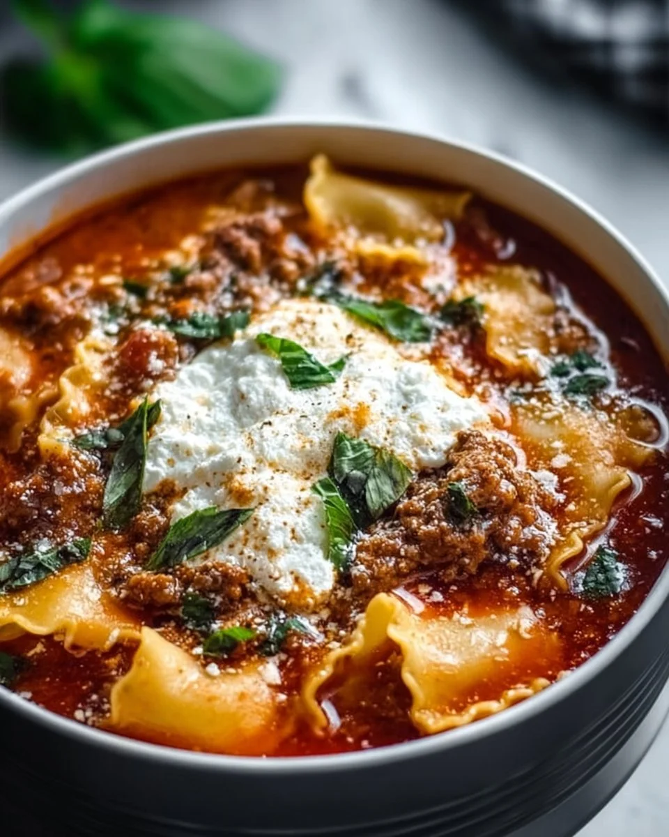 Crockpot Lasagna Soup