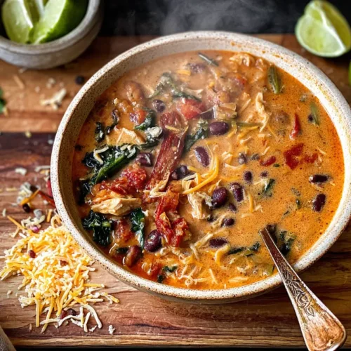 A collection of warming crockpot soup recipes simmering in a slow cooker.