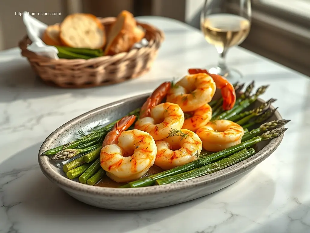 Delicious Garlic Butter Shrimp Skewers with wild rice