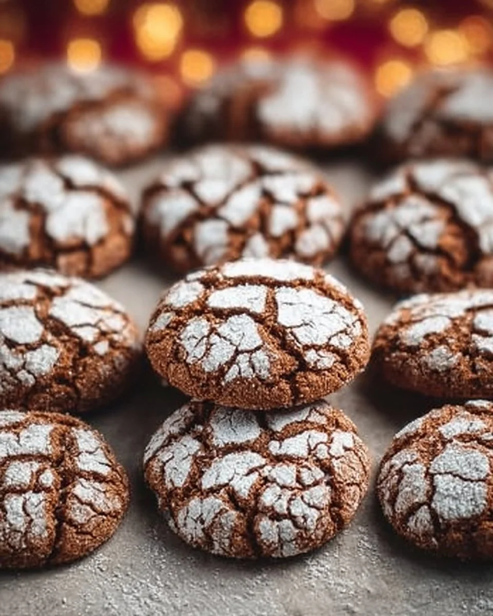 Gingerbread Crinkle Cookies