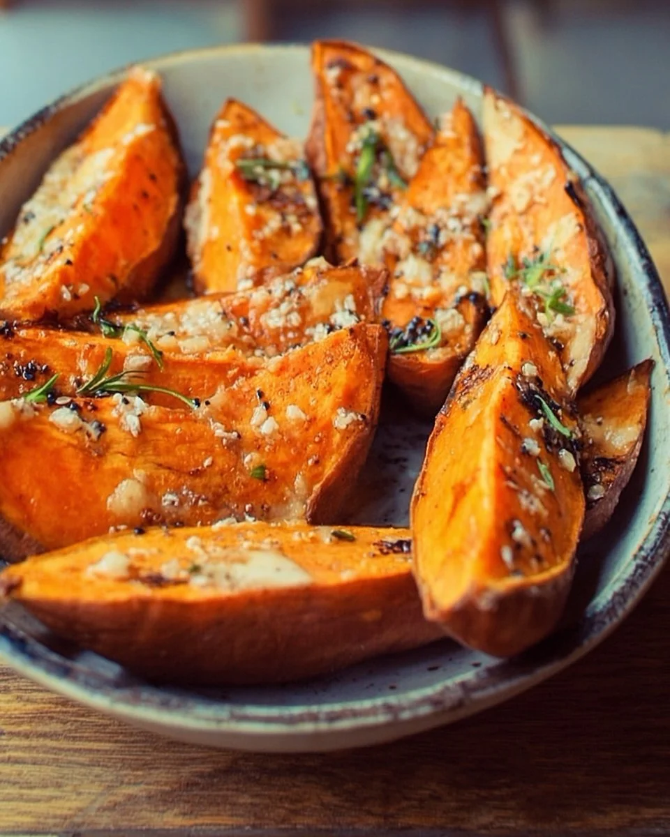 Miso Butter Sweet Potatoes
