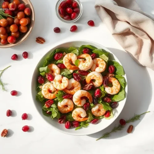 Delicious Roasted Shrimp and Cranberry Salad a healthy meal