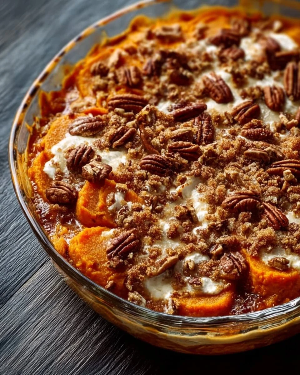Southern Maple Sweet Potato Casserole