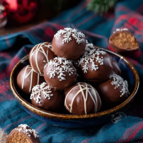 Delicious speculoos balls - festive chocolates for Christmas gifts