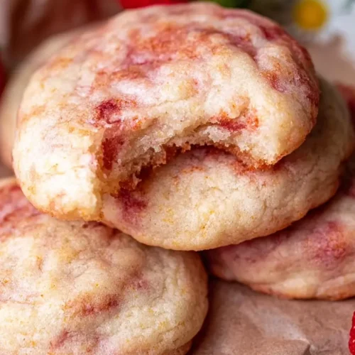 Delicious cheesecake cookies arranged on a plate