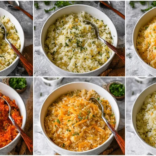 A vibrant array of diverse rice recipes