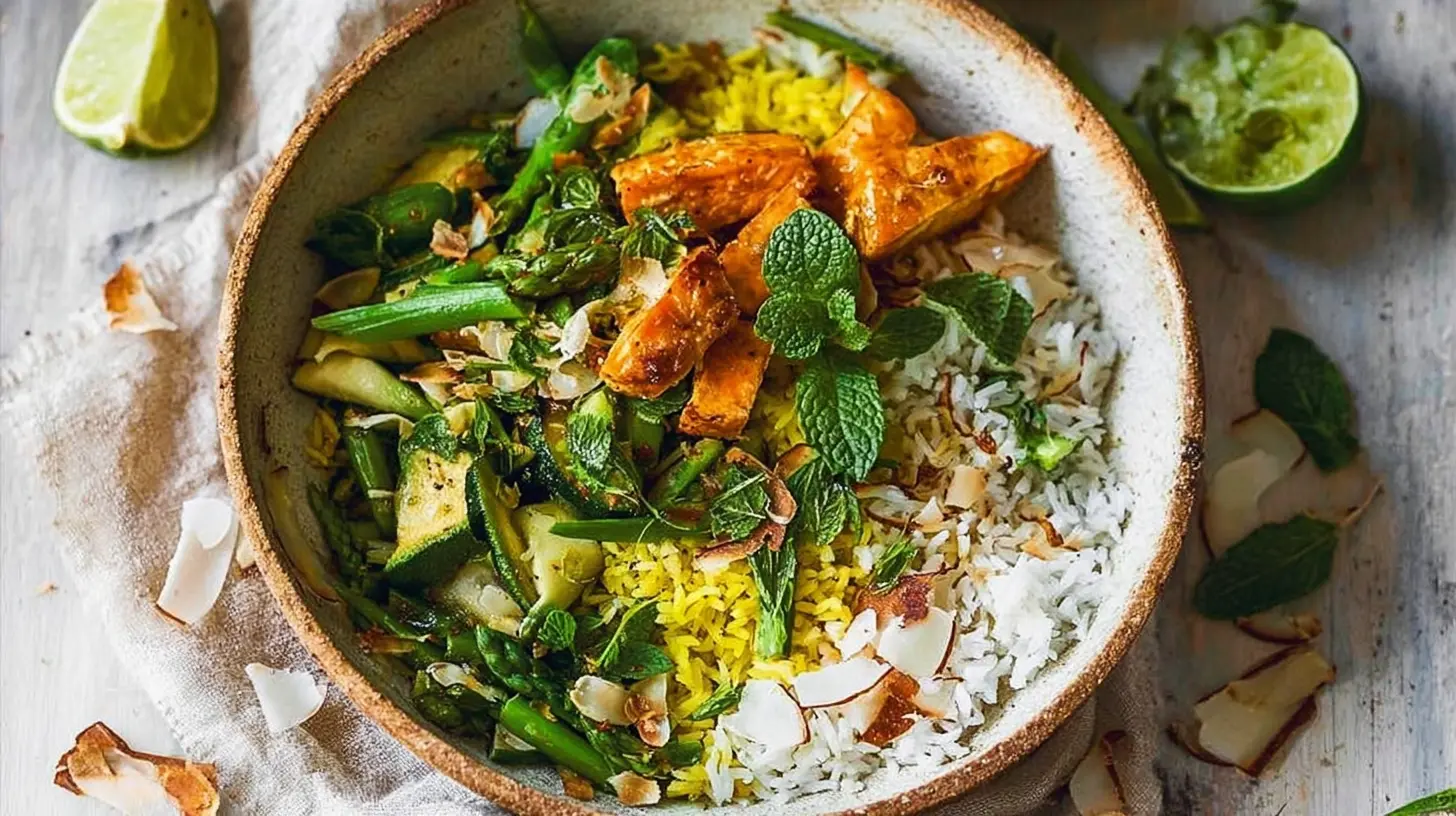 An assortment of delicious plant based diet recipes including salads and bowls