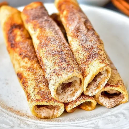 A serving of crispy keto cinnamon cream cheese roll-ups