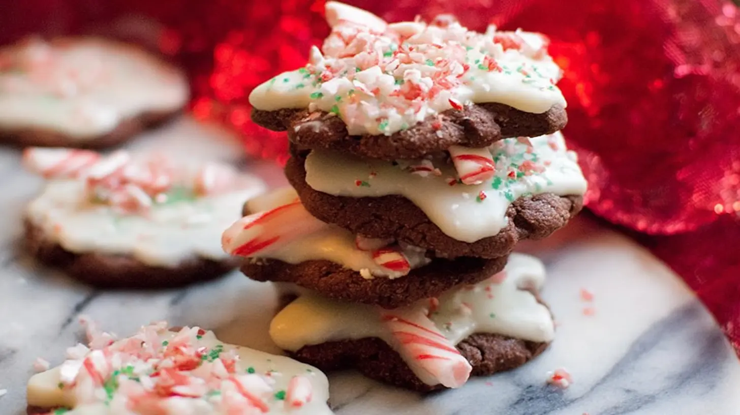 Festive and simple Christmas cookies arranged on a platter, ready for holiday celebrations.