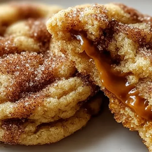Delicious brown sugar cinnamon caramel cookies stacked on a plate