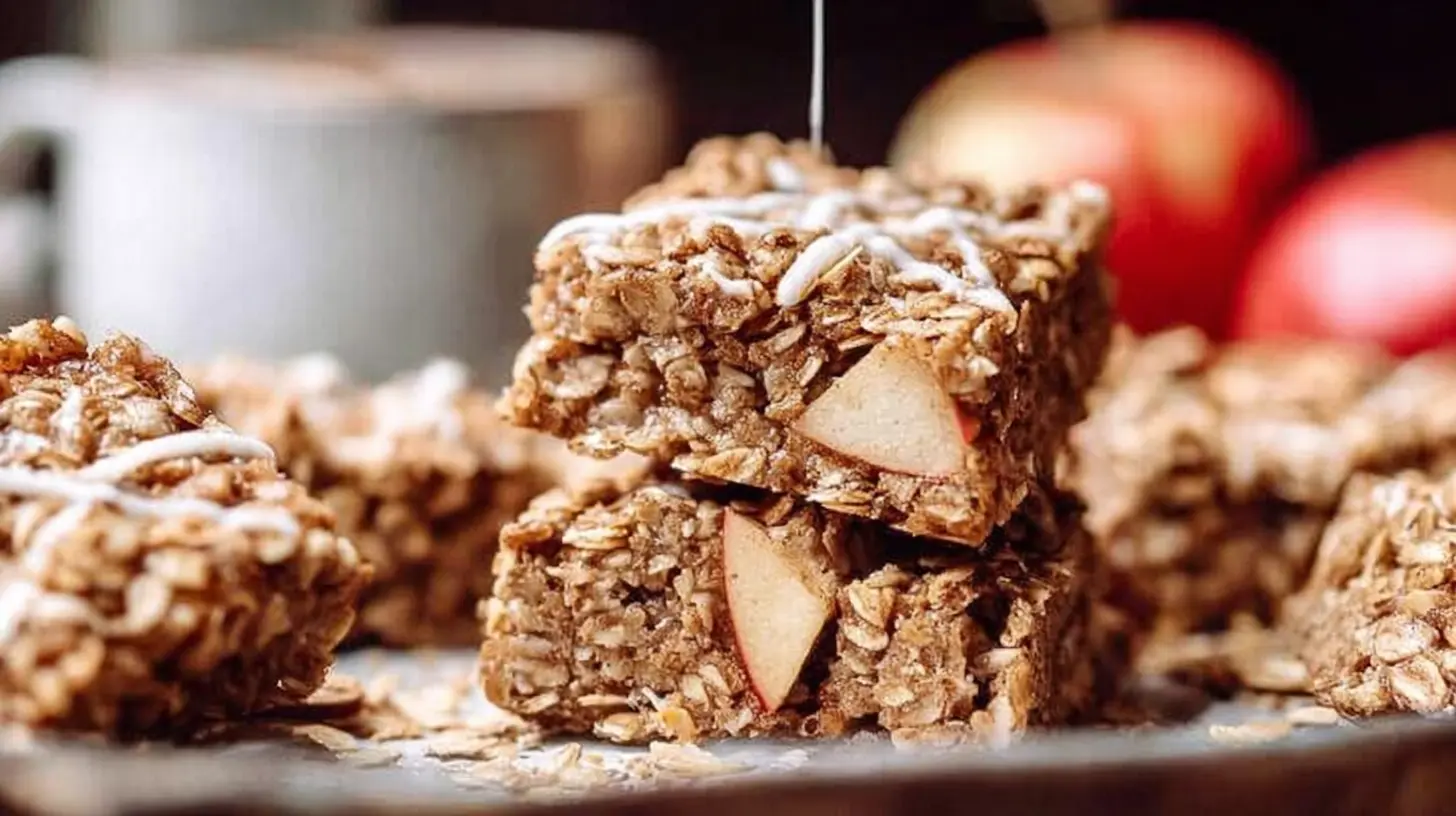 A hearty serving of apple oatmeal, perfect for a morning meal.