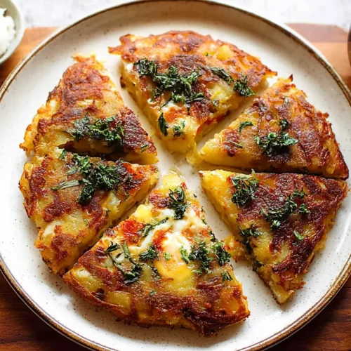 A freshly made delicious Afghani omelette served with herbs.