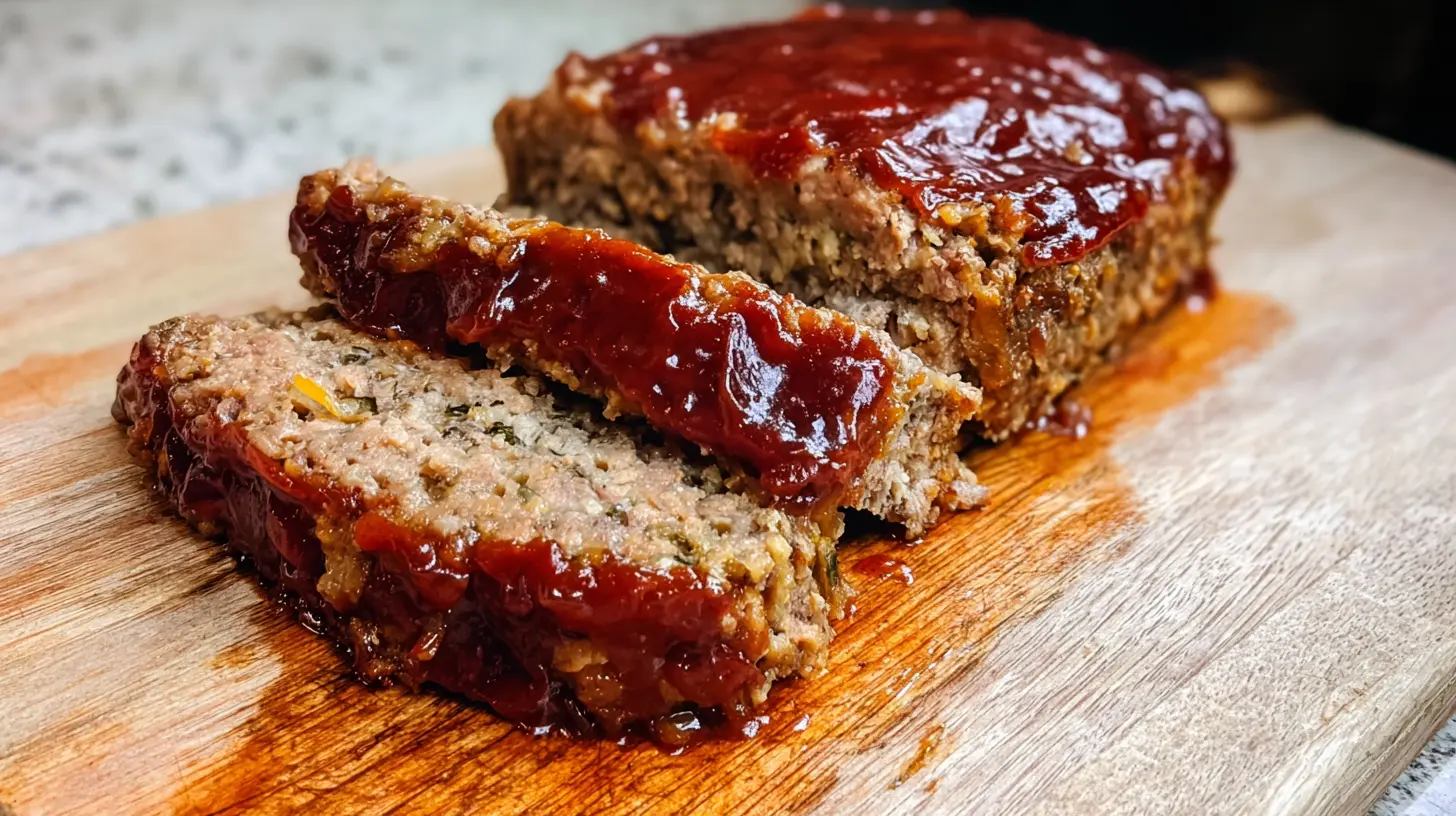 Classic homestyle meatloaf feast, ready to be enjoyed.