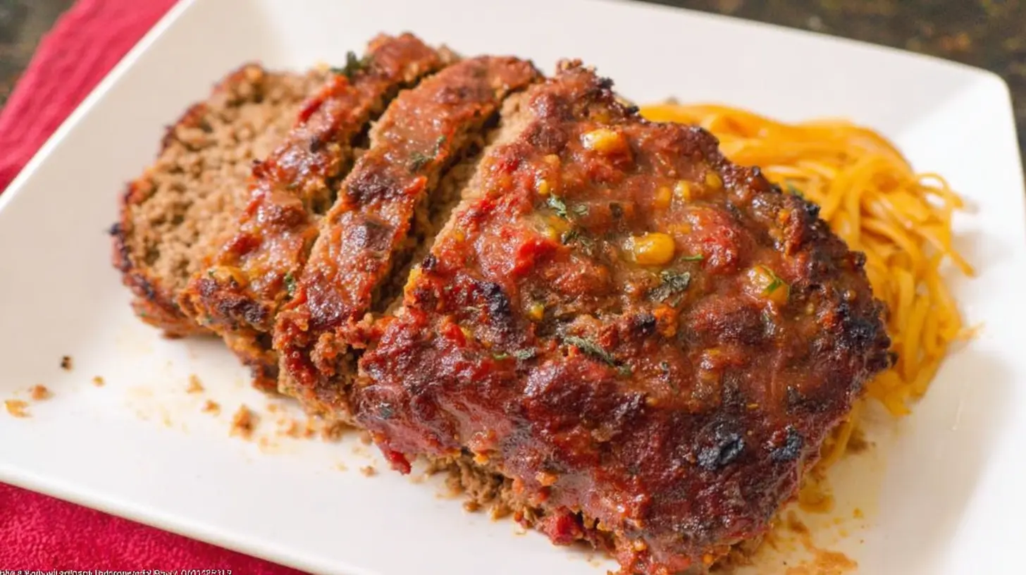 Hearty ground turkey pasta dish in a rustic setting.