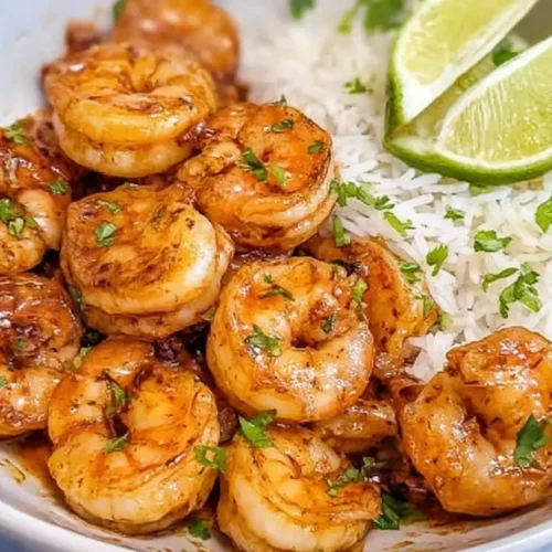 A colorful, family-friendly shrimp dinner served on a large platter.