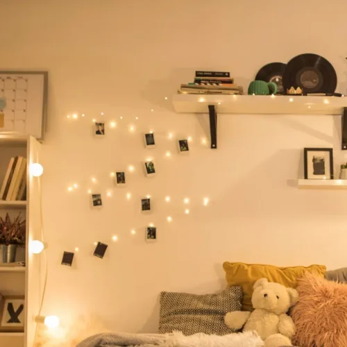 Collection of modern dorm room decor ideas for inspiration.