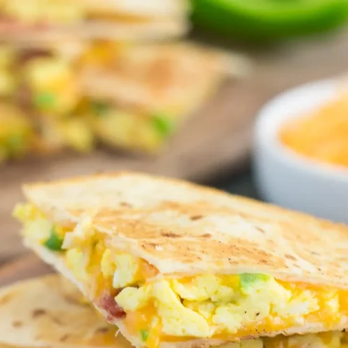 A collection of simple quick breakfast recipes shown on a clean counter.